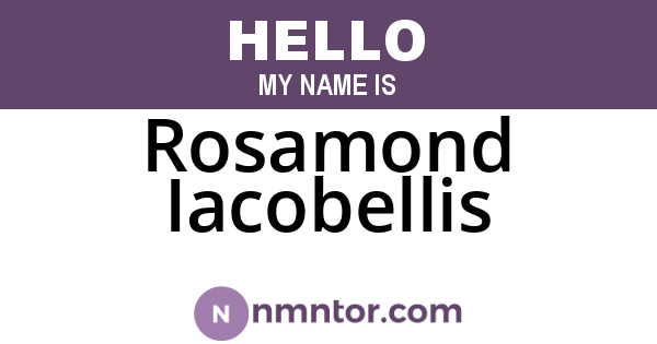 Rosamond Iacobellis