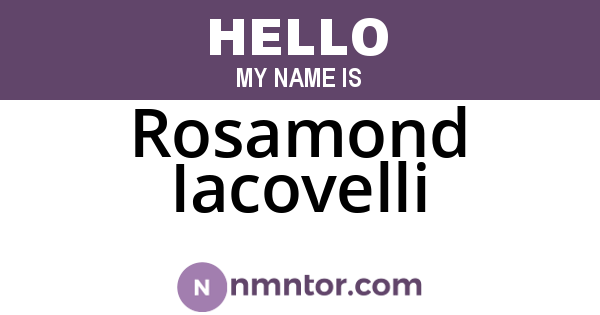 Rosamond Iacovelli