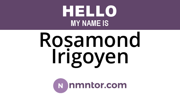 Rosamond Irigoyen