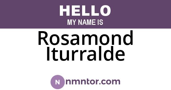 Rosamond Iturralde