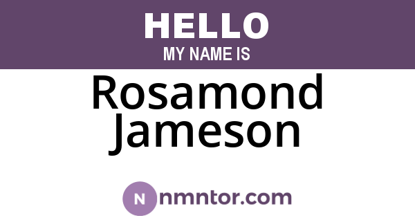 Rosamond Jameson