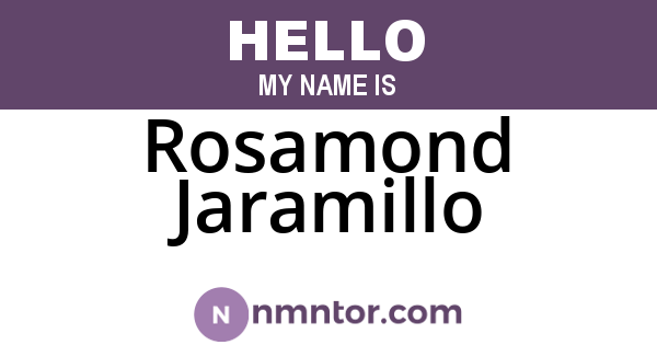 Rosamond Jaramillo