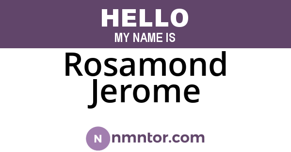 Rosamond Jerome