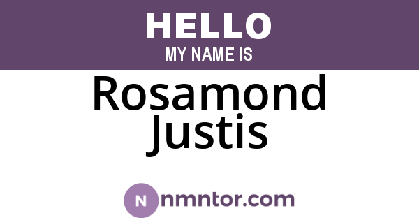 Rosamond Justis