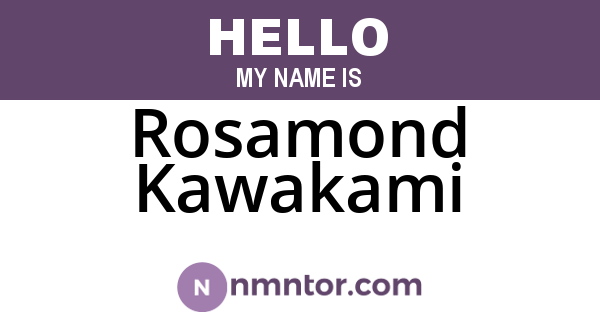 Rosamond Kawakami