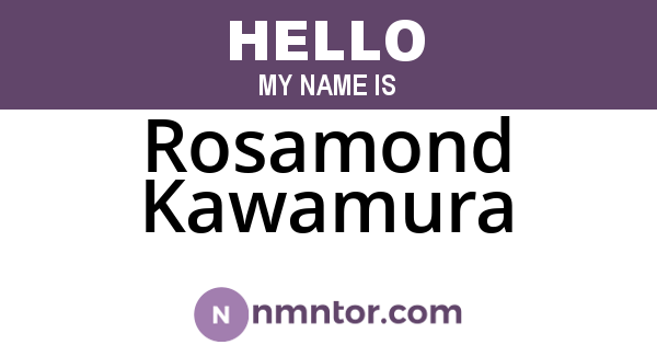 Rosamond Kawamura