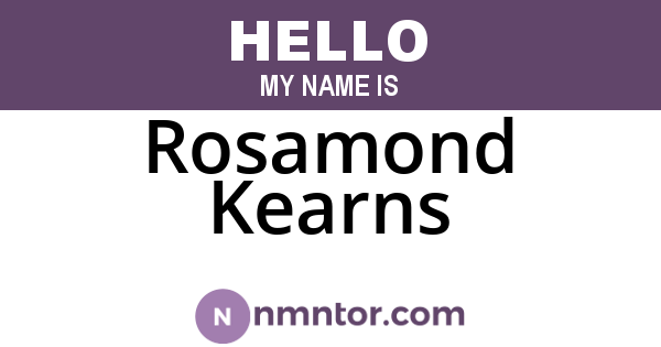 Rosamond Kearns
