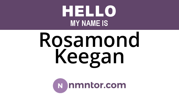 Rosamond Keegan