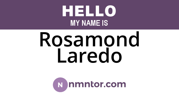 Rosamond Laredo