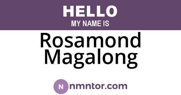 Rosamond Magalong