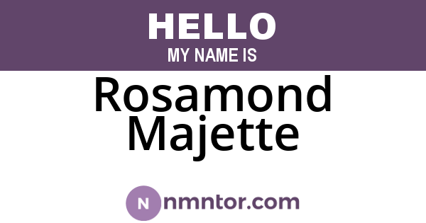 Rosamond Majette