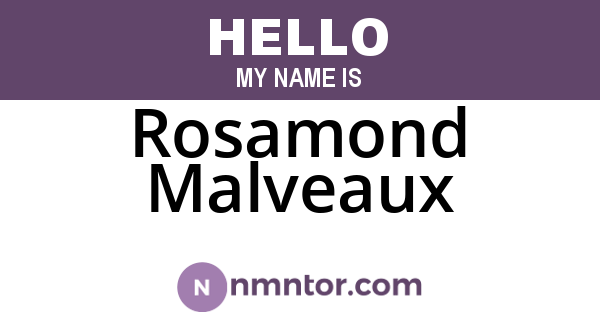Rosamond Malveaux