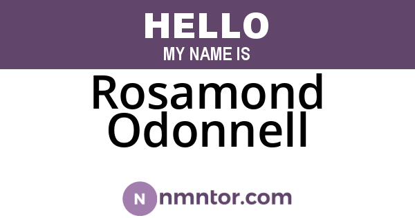 Rosamond Odonnell