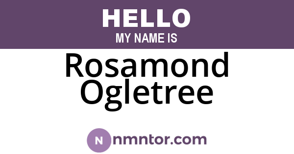 Rosamond Ogletree