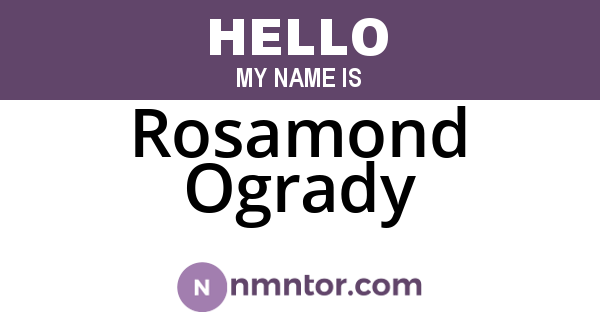 Rosamond Ogrady