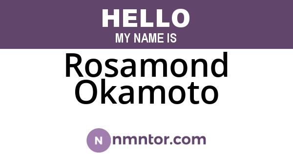 Rosamond Okamoto