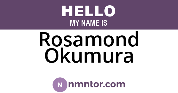 Rosamond Okumura
