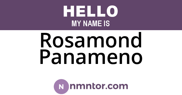 Rosamond Panameno