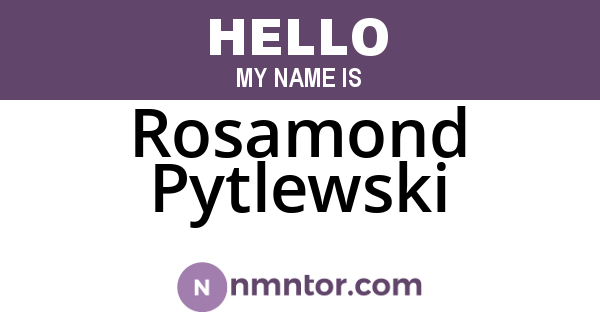 Rosamond Pytlewski