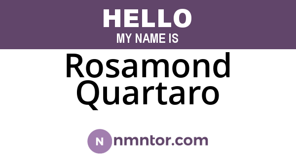Rosamond Quartaro