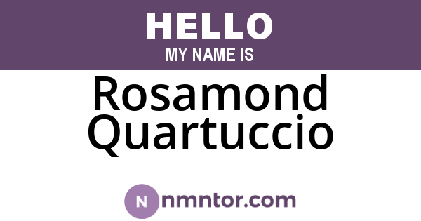 Rosamond Quartuccio