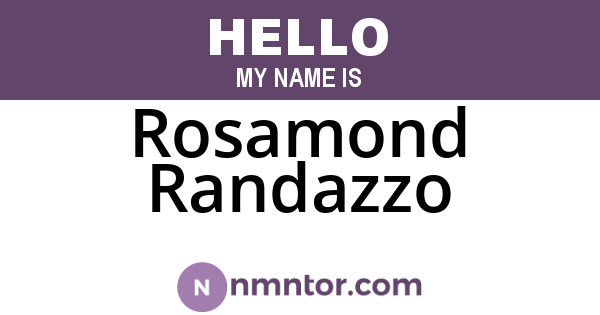 Rosamond Randazzo