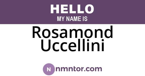 Rosamond Uccellini