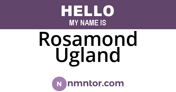 Rosamond Ugland