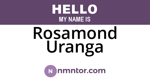 Rosamond Uranga
