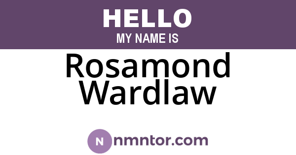 Rosamond Wardlaw