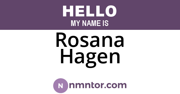 Rosana Hagen