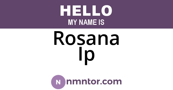Rosana Ip