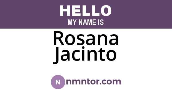 Rosana Jacinto