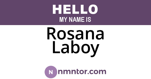 Rosana Laboy