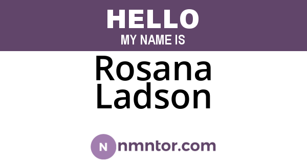 Rosana Ladson