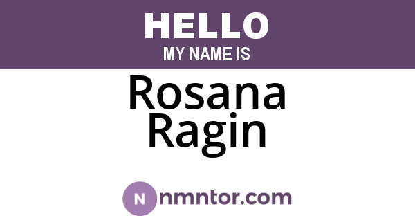 Rosana Ragin