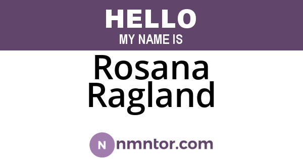 Rosana Ragland