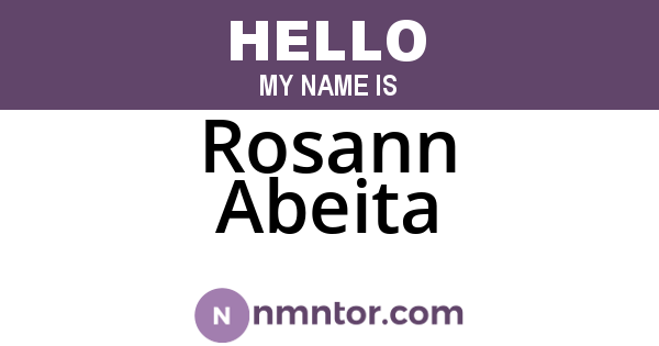 Rosann Abeita