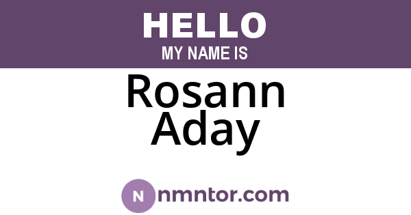 Rosann Aday