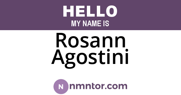 Rosann Agostini