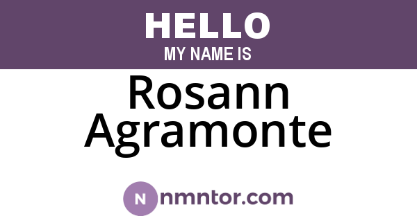 Rosann Agramonte