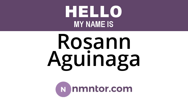 Rosann Aguinaga