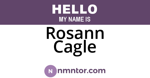 Rosann Cagle