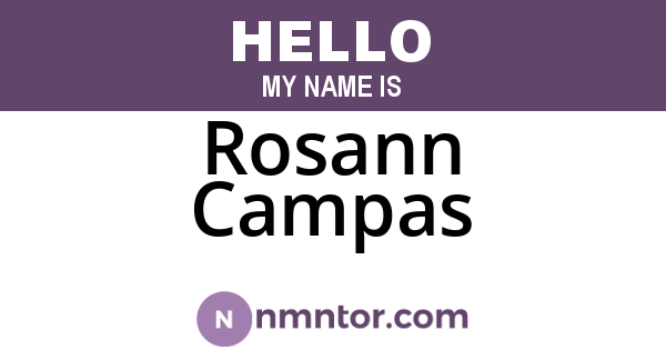 Rosann Campas