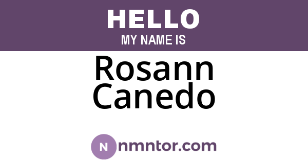 Rosann Canedo