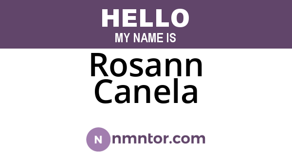 Rosann Canela