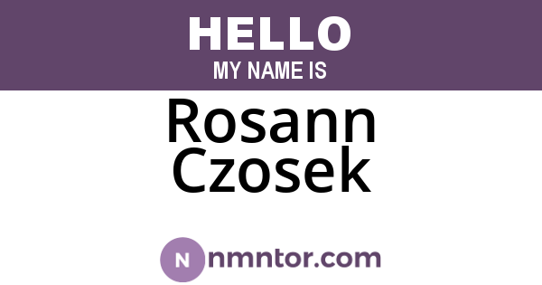Rosann Czosek