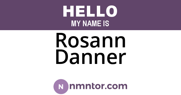 Rosann Danner