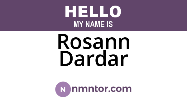 Rosann Dardar