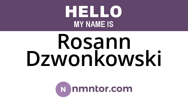 Rosann Dzwonkowski